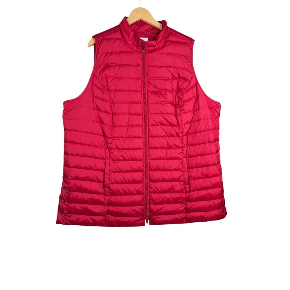J. Jill‎ Down Fill Vest size 3X Red